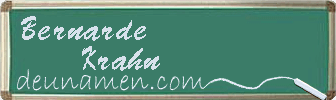 Bernarde Krahn Visitenkarte